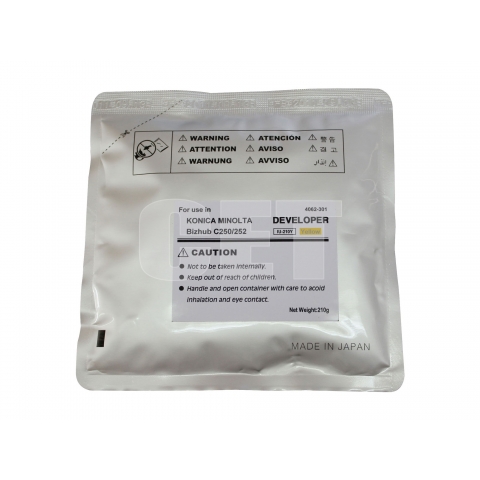 Девелопер для KONICA MINOLTA Bizhub C250/ C252 (CET) Yellow, 210г/ пак, 45000 стр., CET6905