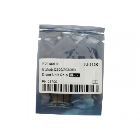 Чип драм-юнита для KONICA MINOLTA Bizhub C200/ C200E/ C203/ C253/ C353 (CET) Black, (WW), 120000 стр., (унив.), CET8700
