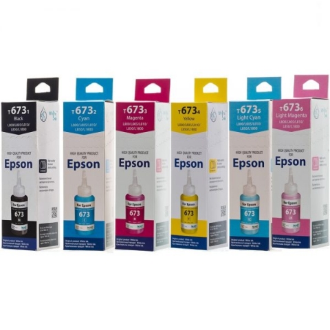 Чернила T6734 аналог Epson L800/ L805/ L810  (C13T67344A) Yellow