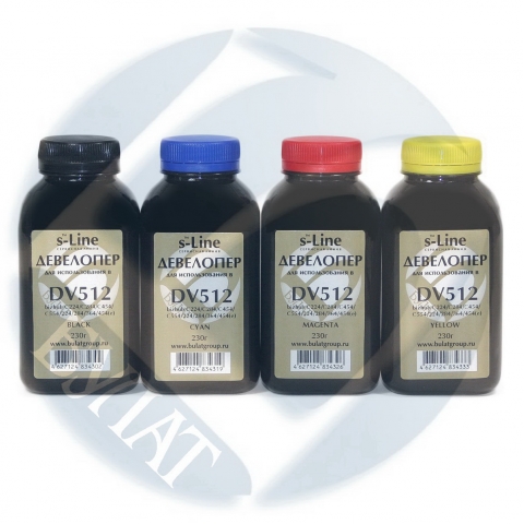 Девелопер Konica Minolta bizhub C224 DV512 банка 230г Cyan