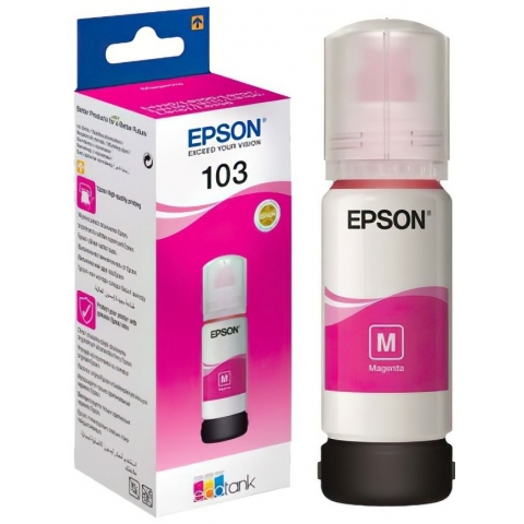Контейнер с чернилами Epson 103 (L3100/ L3110/ L3150) C13T00S34A Magenta