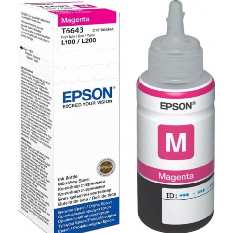 Контейнер с чернилами Epson T66434A (L100/ L210) Magenta