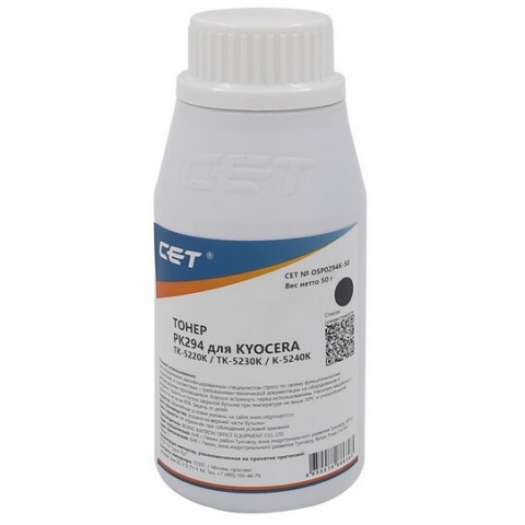 Тонер PK294 KYOCERA M5521/ M5526/ P5021/ P5026 Black 50г OSP0294K-50