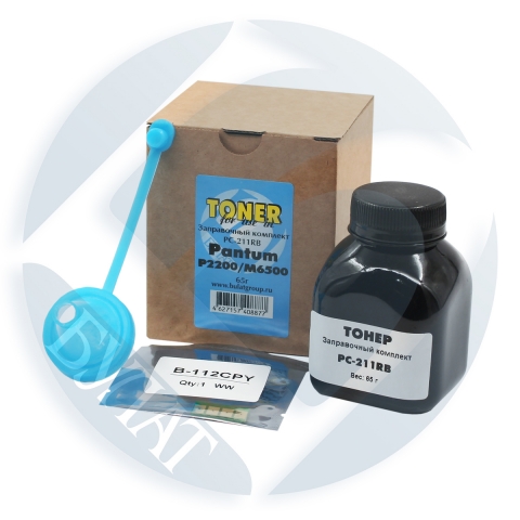 Заправочный комплект PC-211 Pantum P2200/ P2207/ P2507/ P2500/ M6500/ M6550 (многоразовый чип)